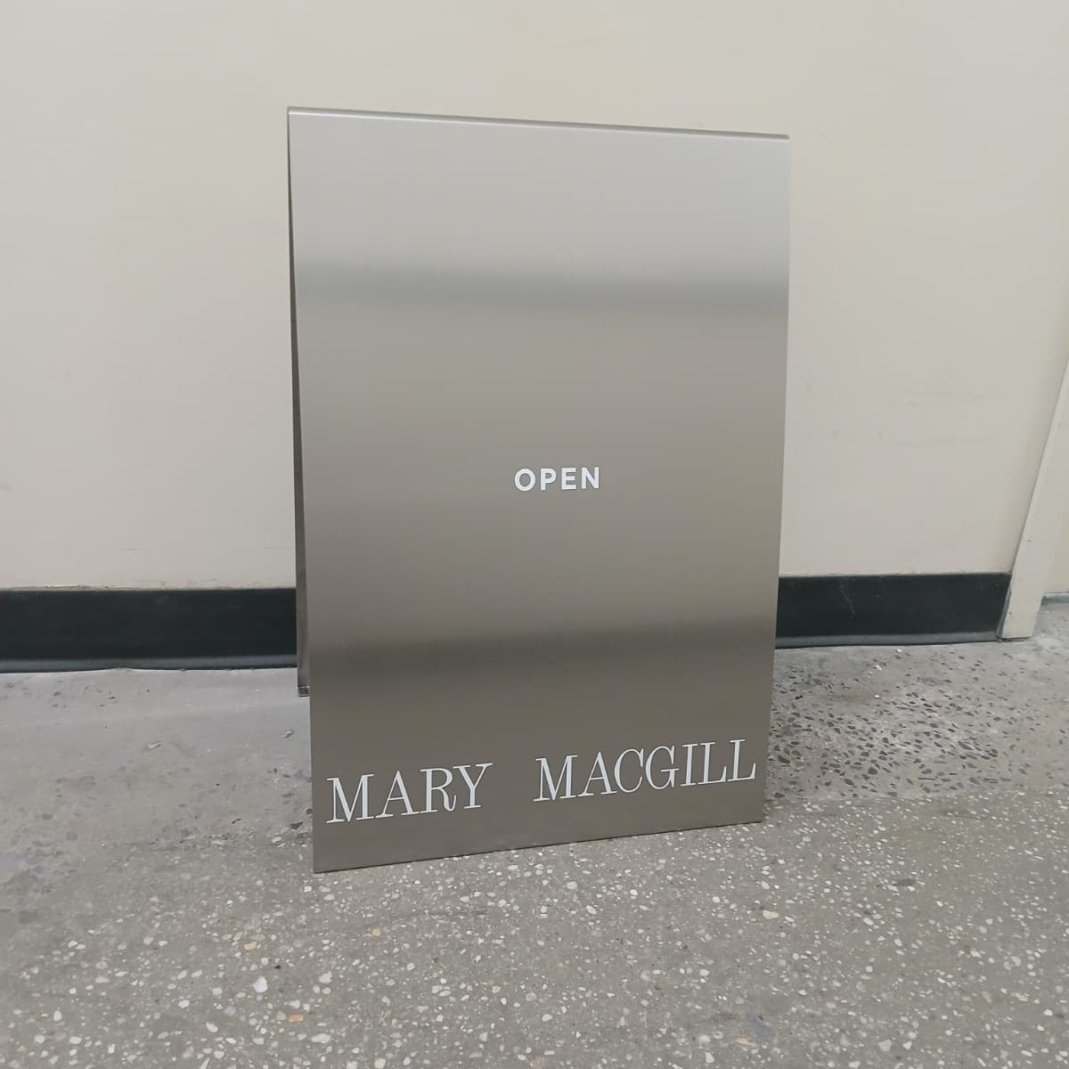 Mary Macgill - Germantown, New York, Sidewalk Signs – Signs and Mirrors