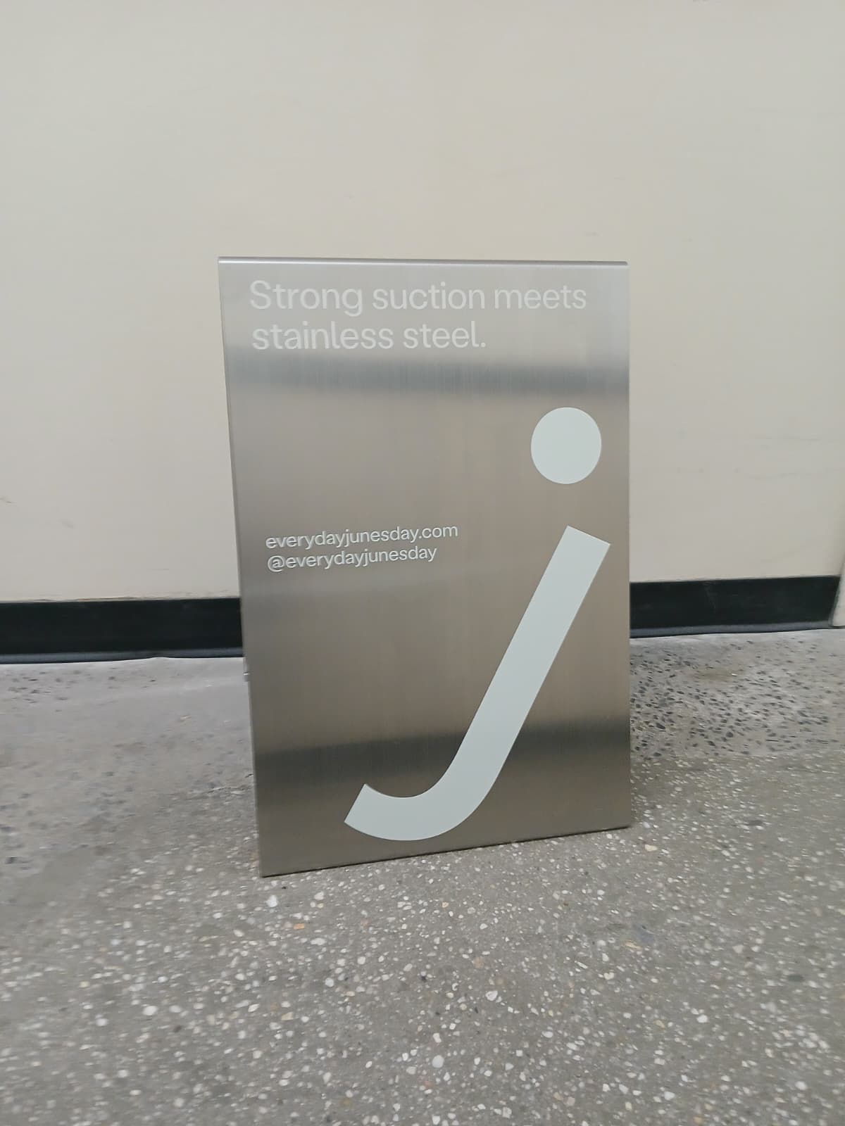 Brushed Stainless Steel A-Frame Sidewalk Sign