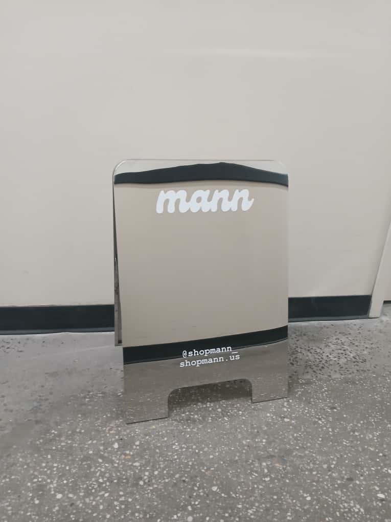  Rounded Stainless Steel A-Frame Sandwich Board Sign