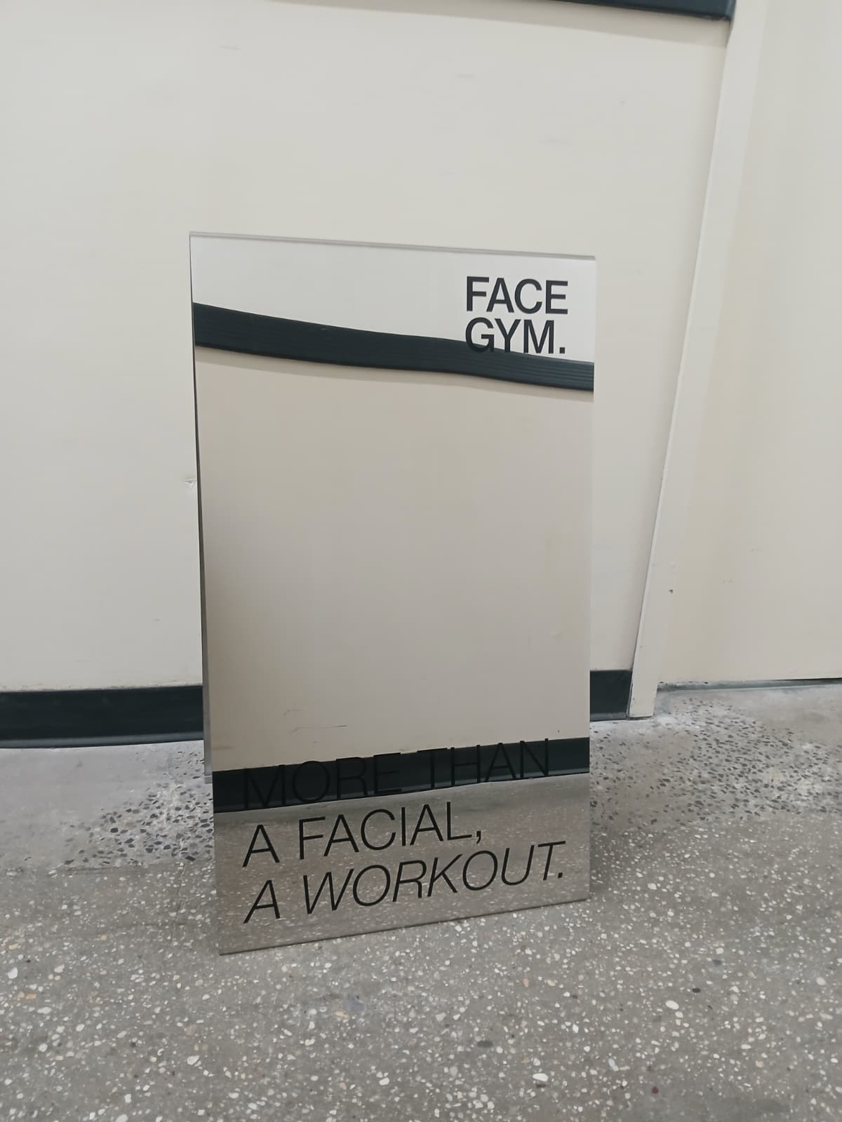 Mirrored Stainless Steel A-Frame Sidewalk Sign