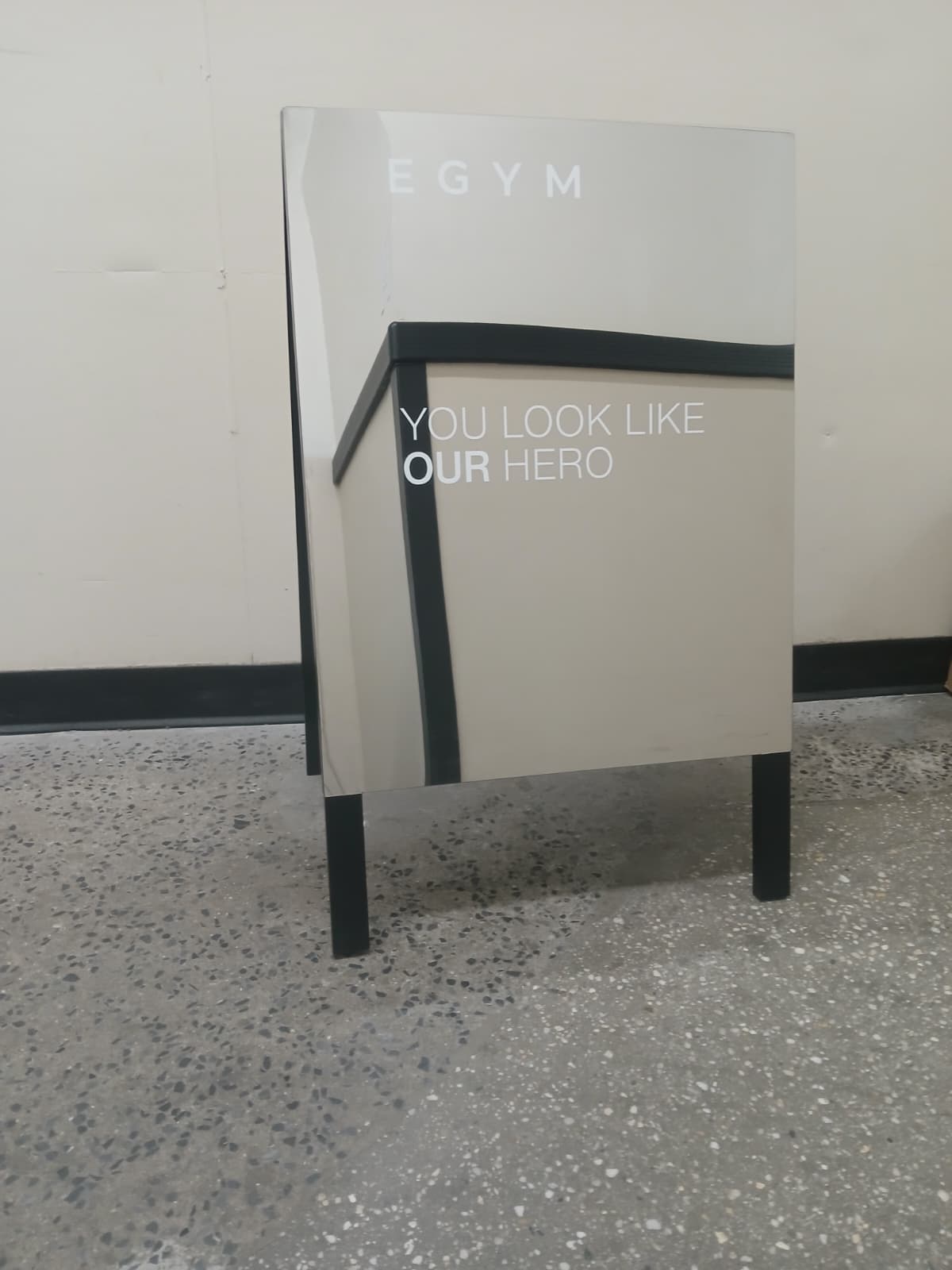 Mirrored A-Frame Sandwich Board Sign