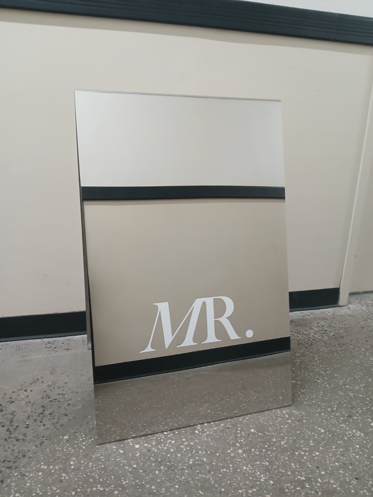 Mirrored Stainless Steel A-Frame Sidewalk Sign
