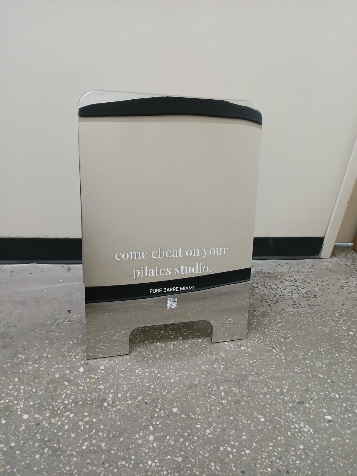  Rounded Stainless Steel A-Frame Sandwich Board Sign