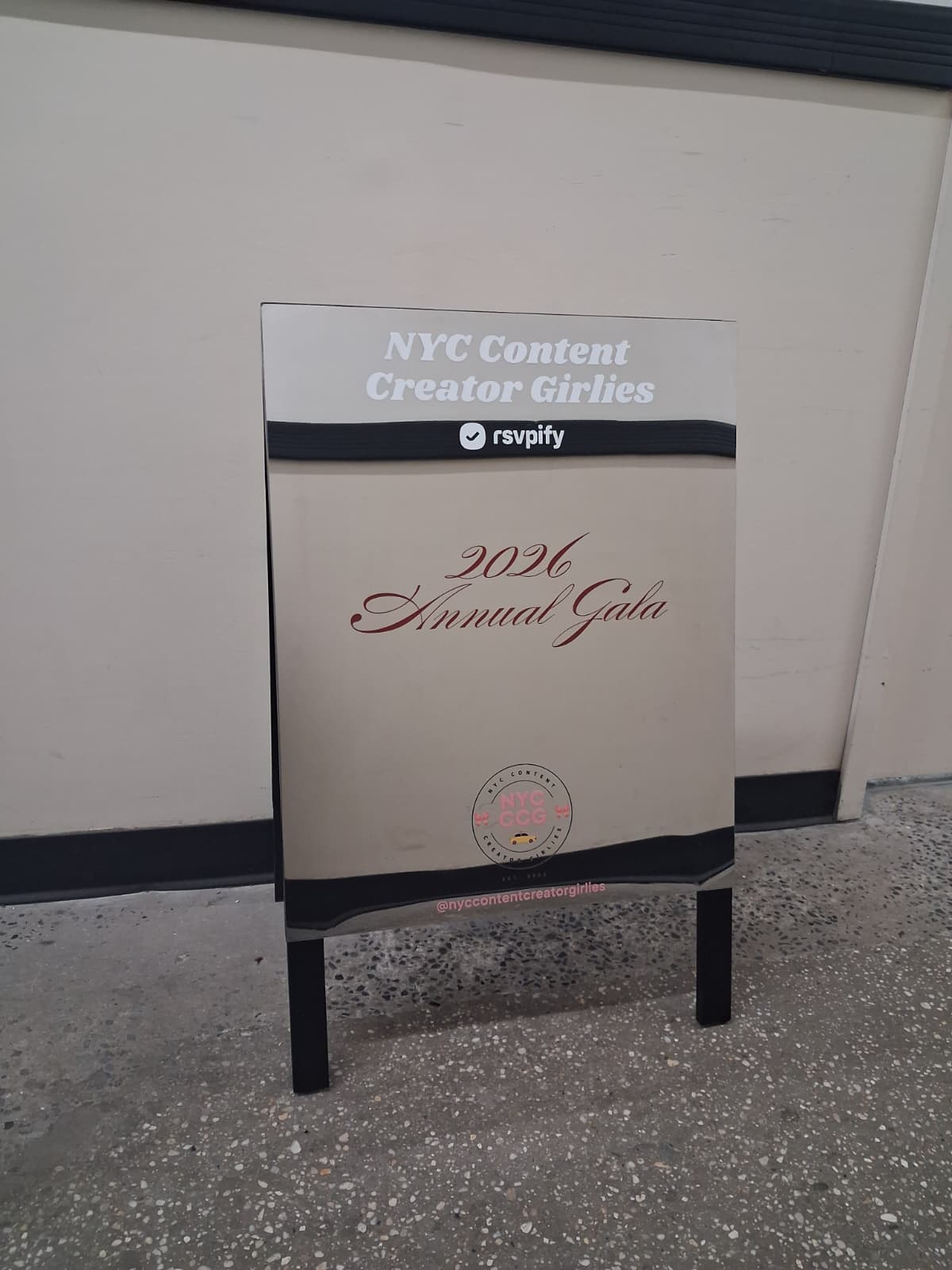 Mirrored A-Frame Sandwich Board Sign