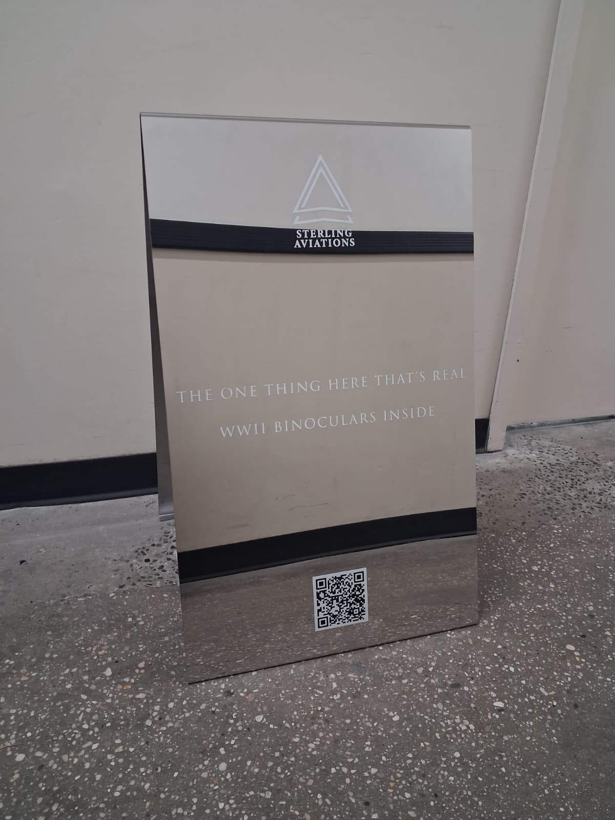  Mirrored Stainless Steel A-Frame Sidewalk Sign