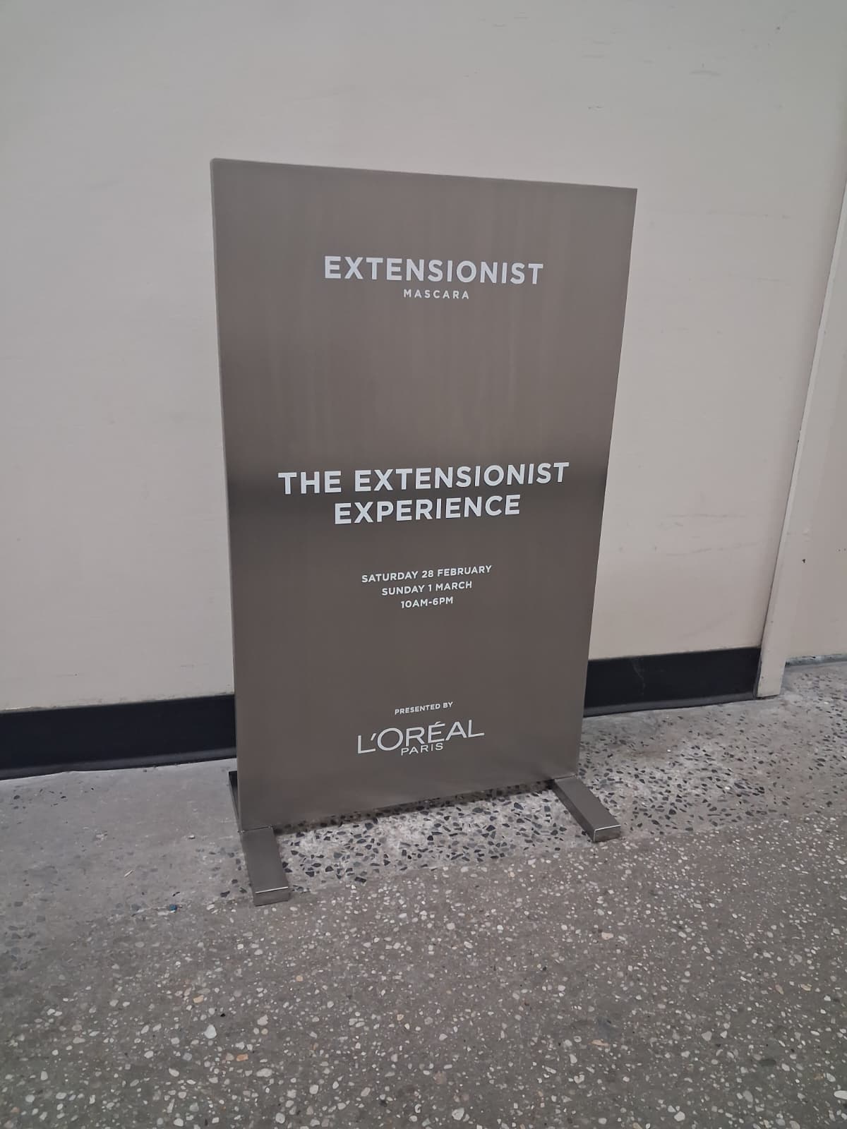 Brushed Stainless Steel Upright Sign