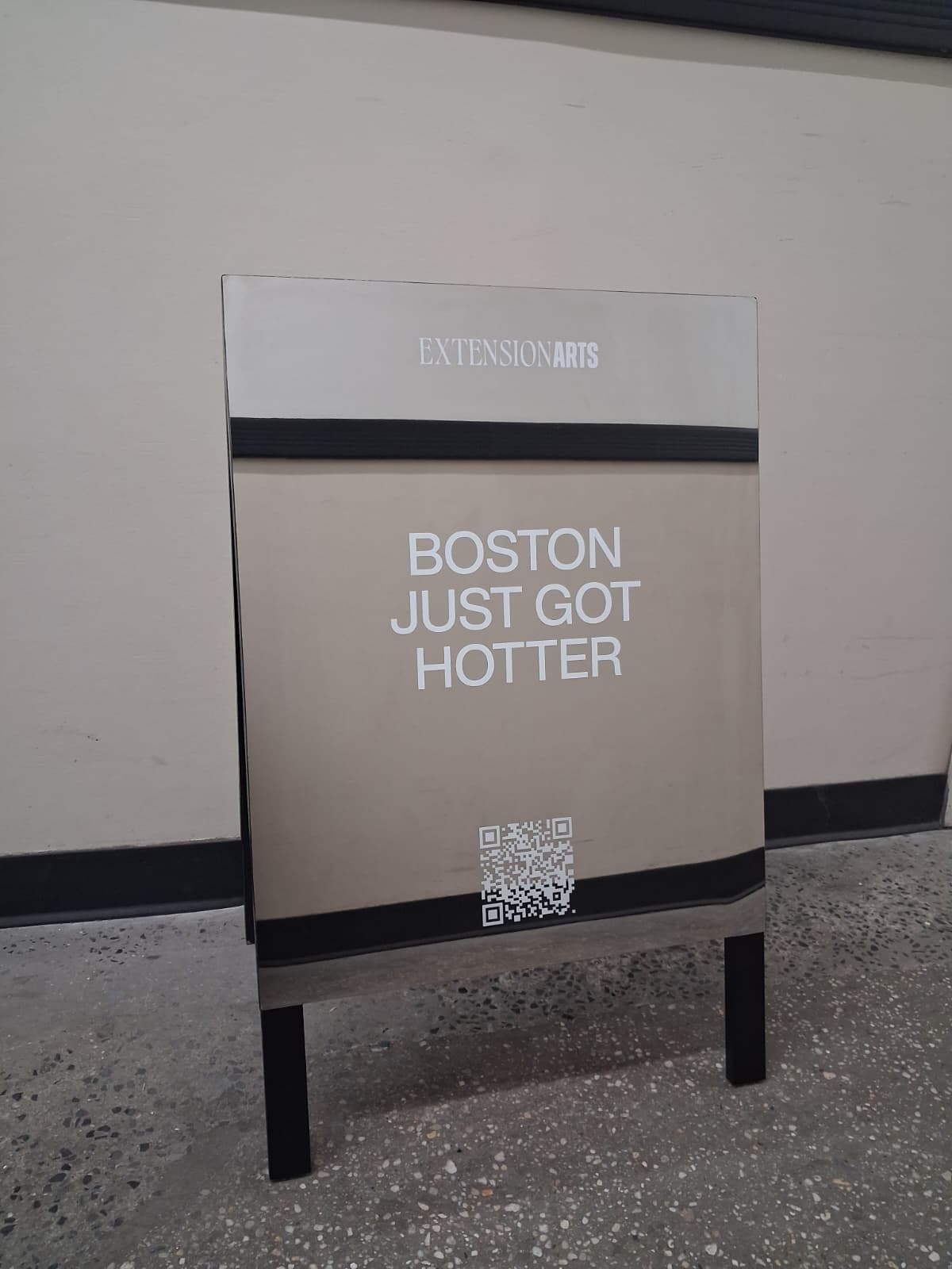 Mirrored A-Frame Sandwich Board Sign