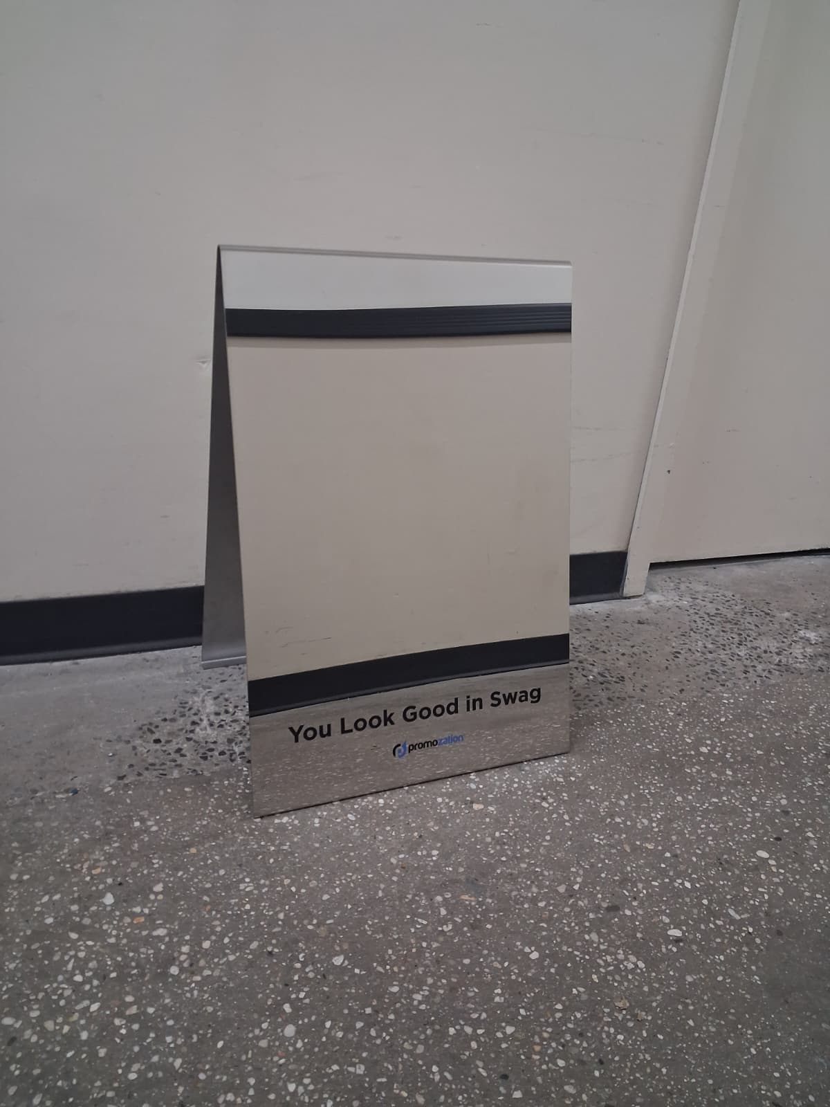 Mirrored Stainless Steel A-Frame Sidewalk Sign