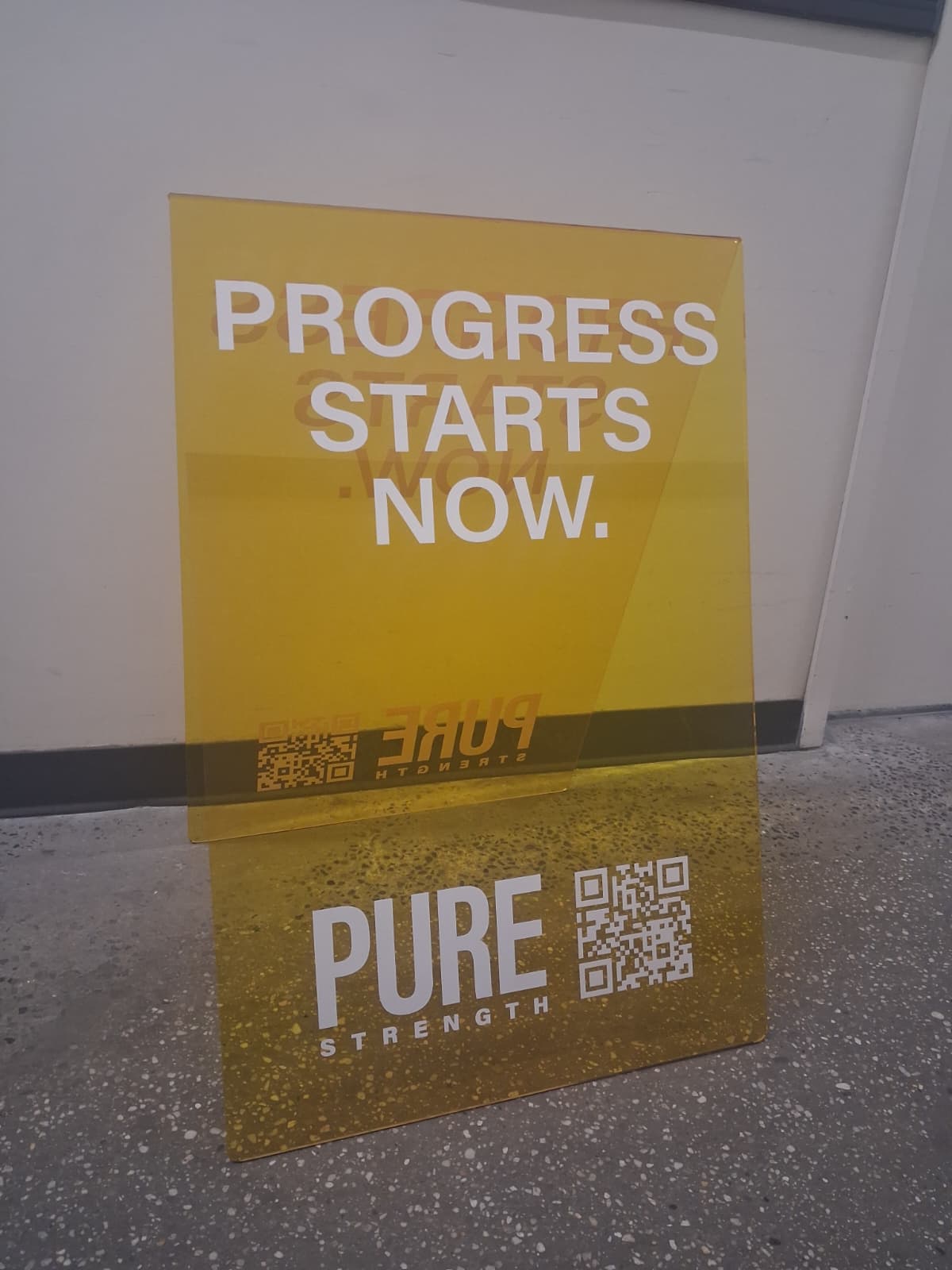 Transparent Acrylic A-Frame Sidewalk Sign