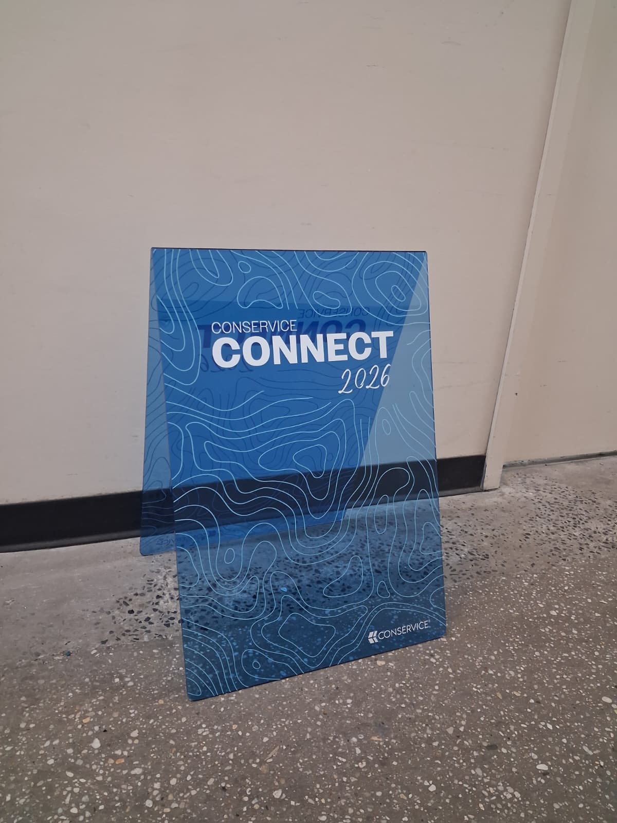 Transparent Acrylic A-Frame Sidewalk Sign