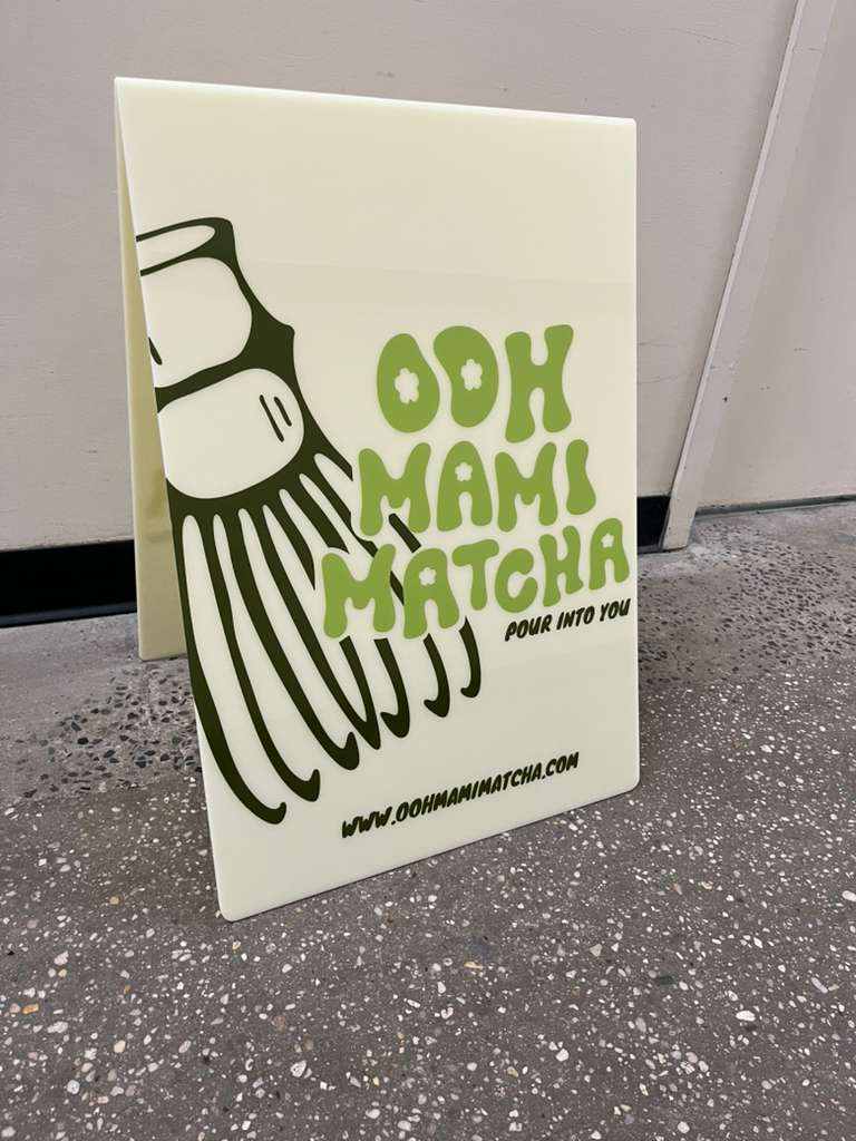 Opaque Acrylic A-Frame Sidewalk Sign