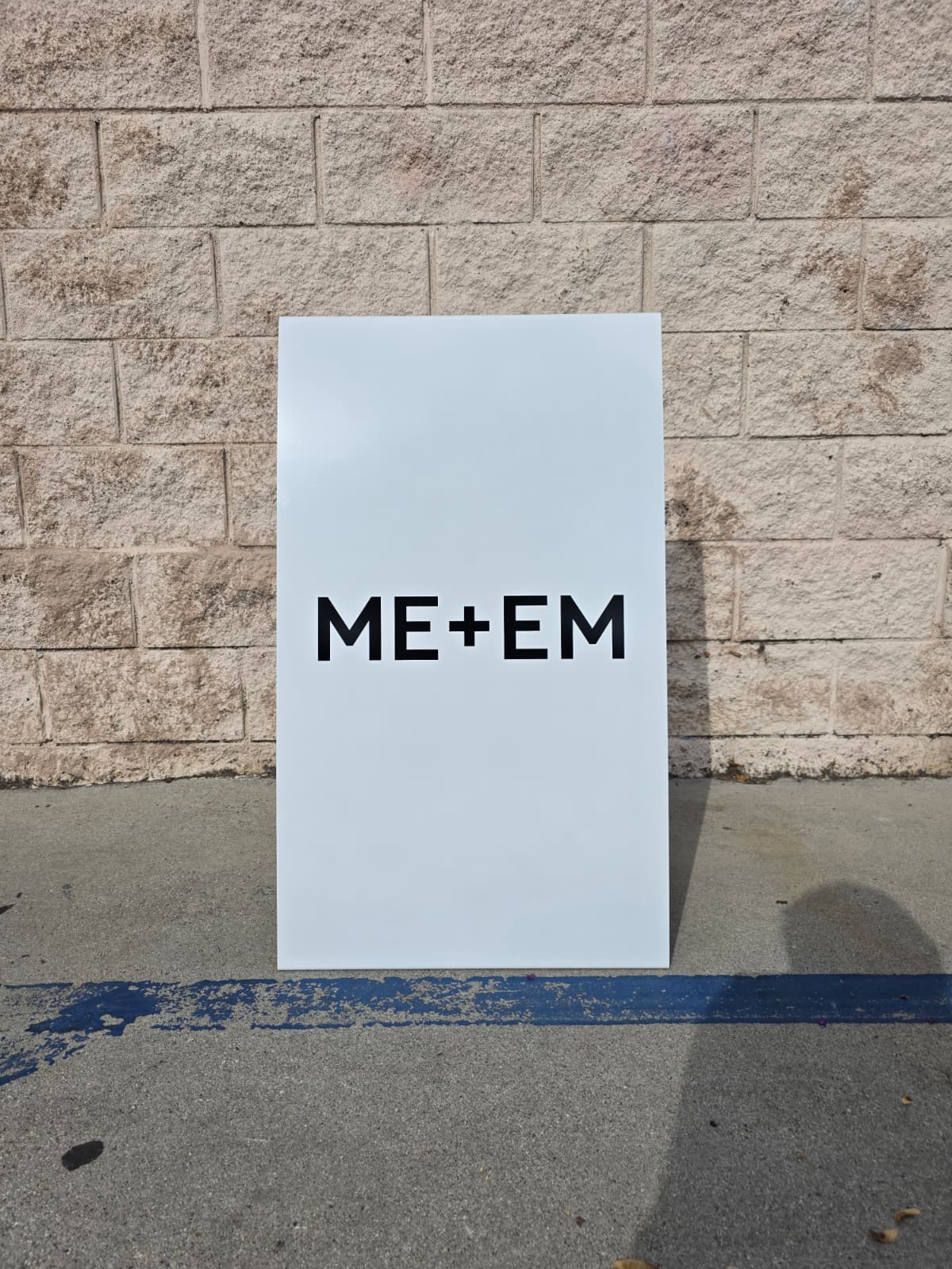 Fashion Sign Ideas: ME+EM White Stainless Steel A-Frame