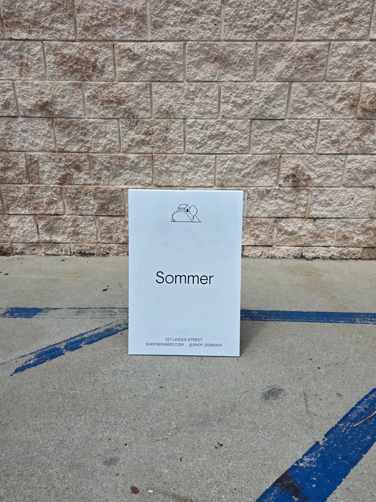 White Stainless Steel A-Frame Sidewalk Sign