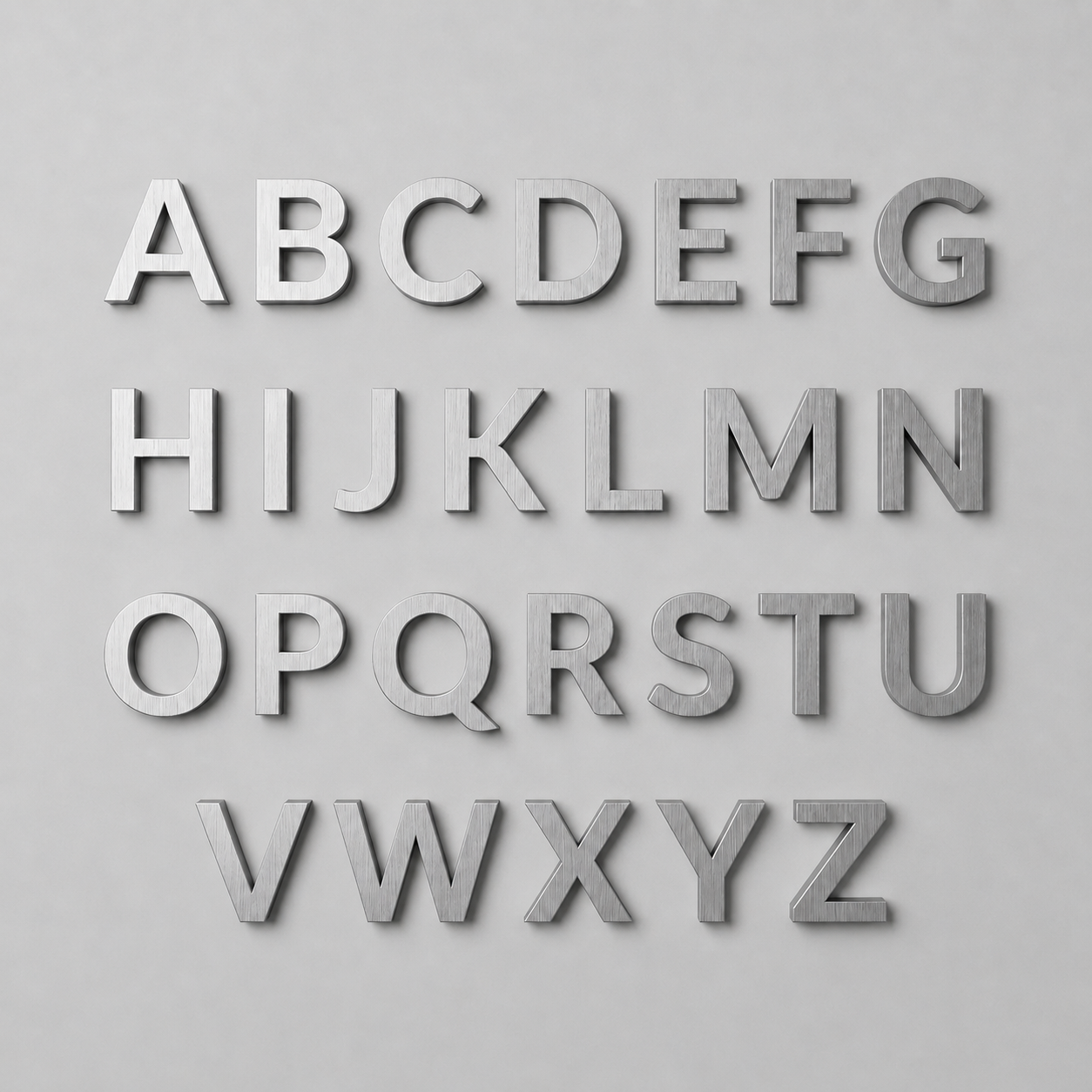 Custom Metal Letters and Numbers