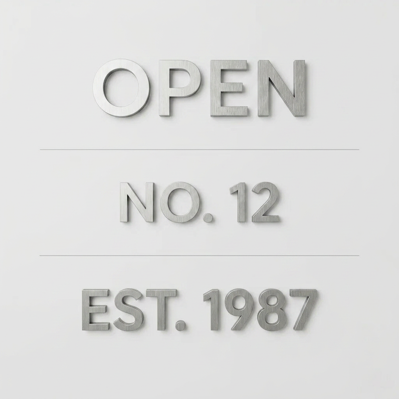 #040 - Solid Cast Metal Letters & Signs