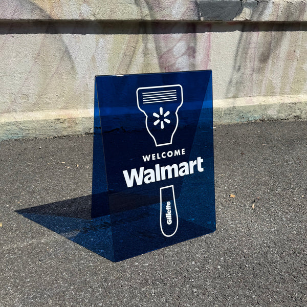 Transparent Acrylic A-Frame Sidewalk Sign | Lightweight Modern Signage ...