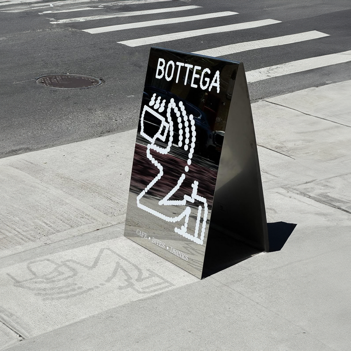Building Mirror Sign Custom Stainless Steel Signs & Display Furniture | Signs and Mirrors