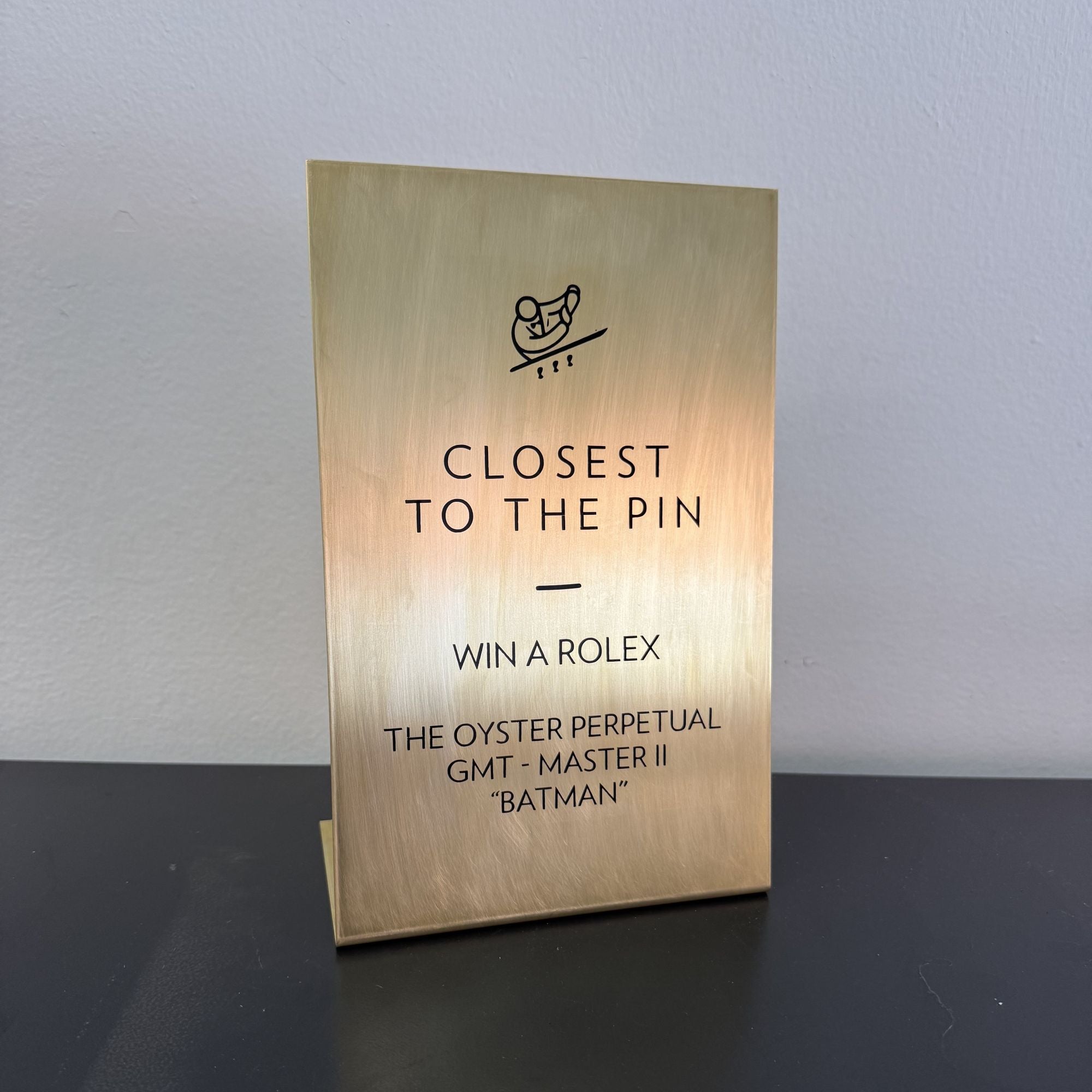 Brass Tabletop Stand | Premium Menu & Sign Holder – Signs and Mirrors