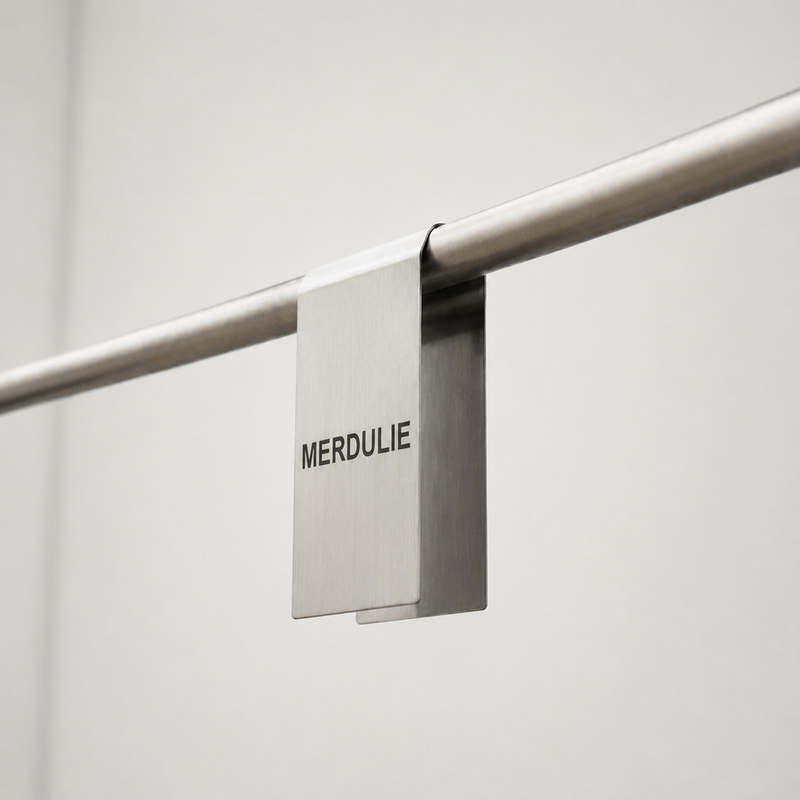 #005 - Panneau de trottoir en acier inoxydable miroir en forme de A