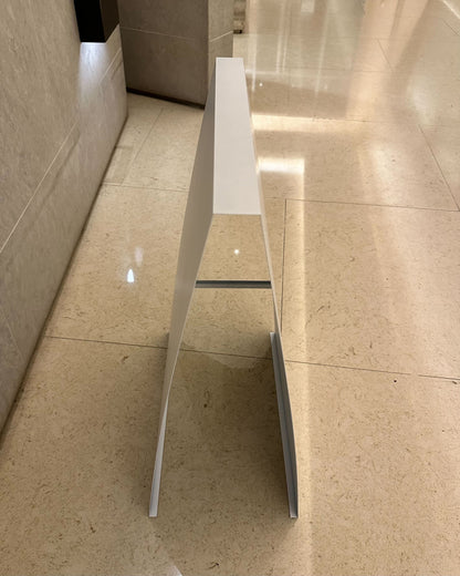 #6 - Flat-Top Stainless Steel A-Frame Sidewalk Sign