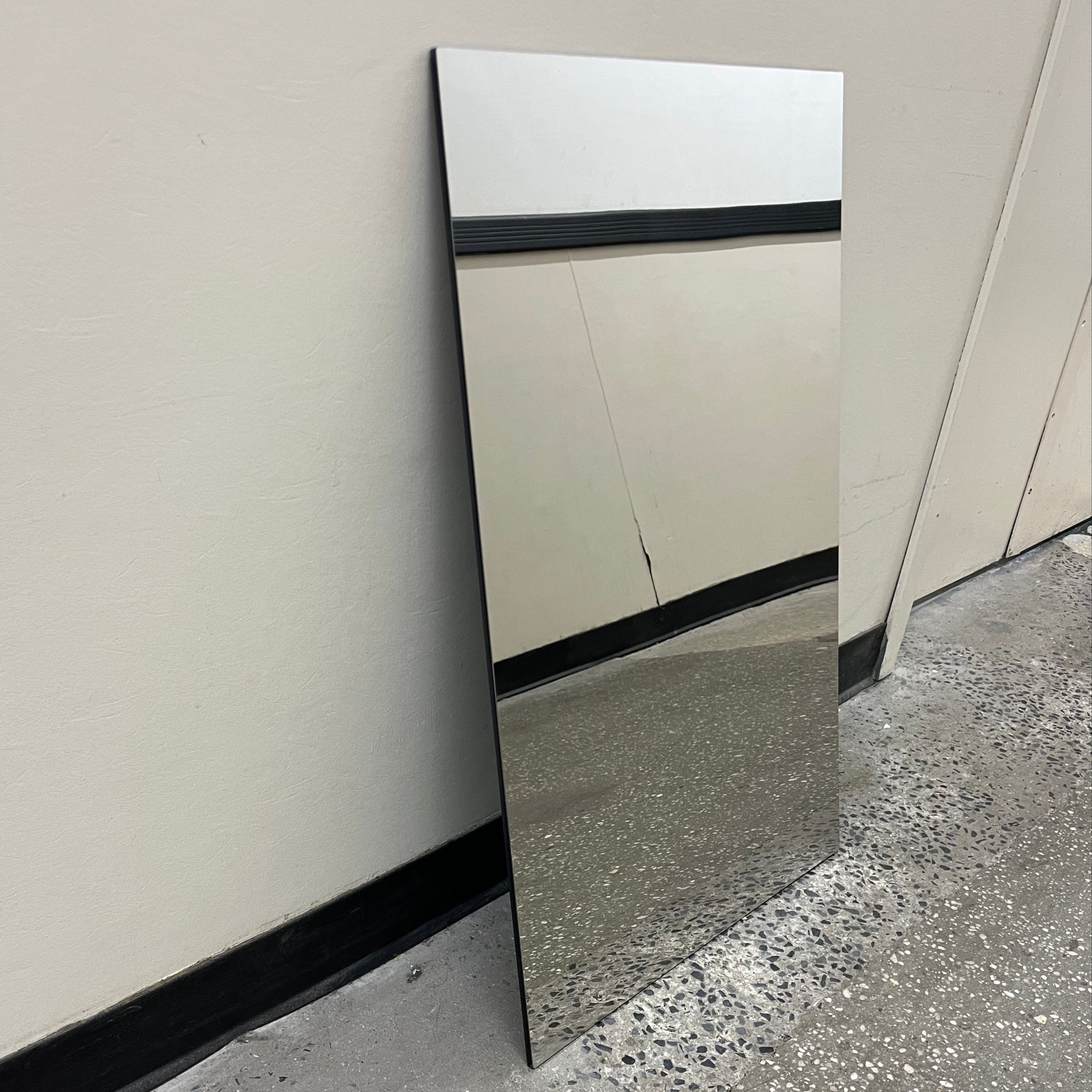 Indoor Leaning Mirror Sign Tall Side