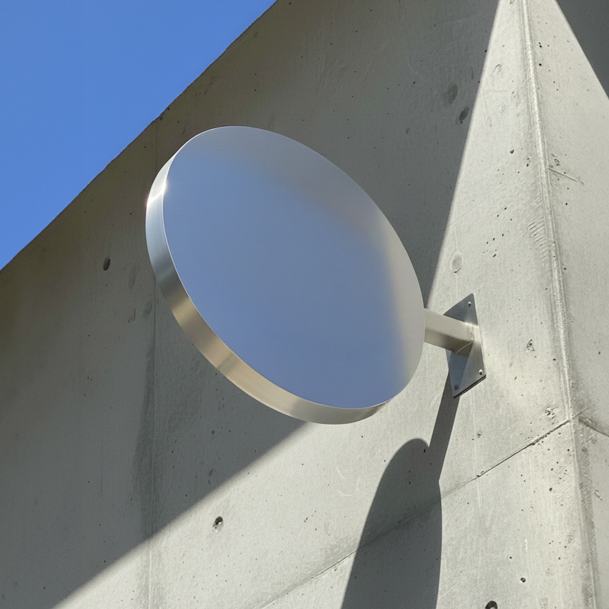 Round Wall Sign Dimensional