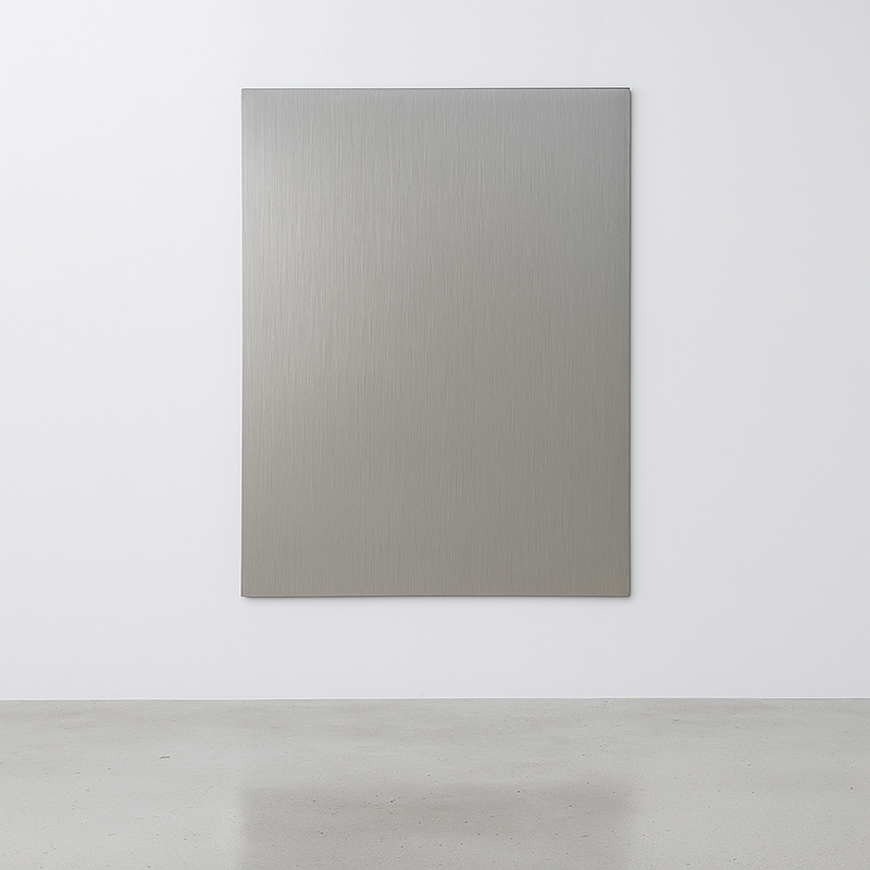 Engraved stainless steel flat wall sign with custom printing