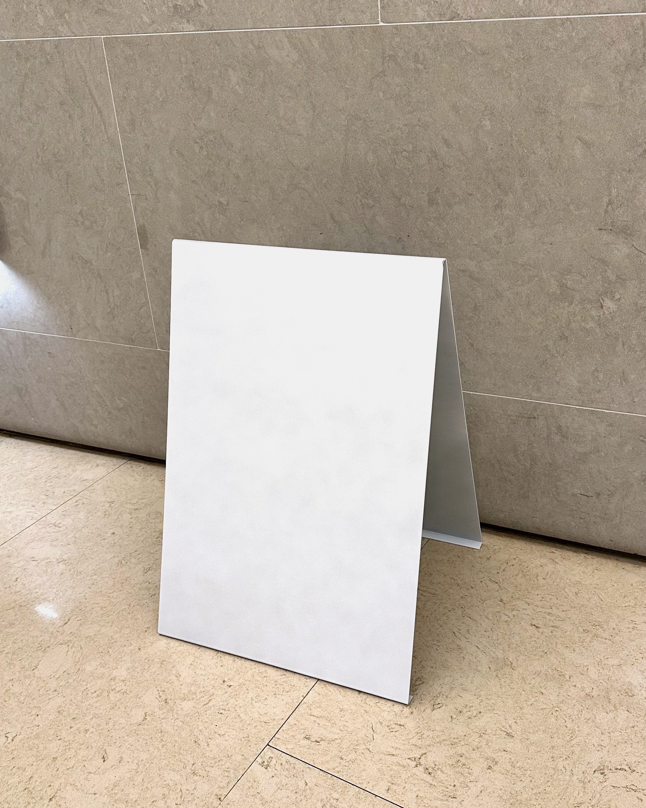 Stainless Steel A Frame White Right