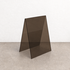 Bronze Smoke transparent acrylic A-frame sidewalk sign