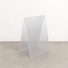 Clear Matte transparent acrylic A-frame sidewalk sign