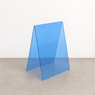 Light Blue transparent acrylic A-frame sidewalk sign
