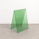 Light Green transparent acrylic A-frame sidewalk sign